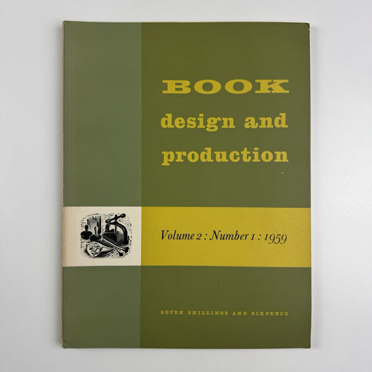 Book Design and Production – Vol 2 No 1 1959 | Printing News Ltd | Editor James Moran