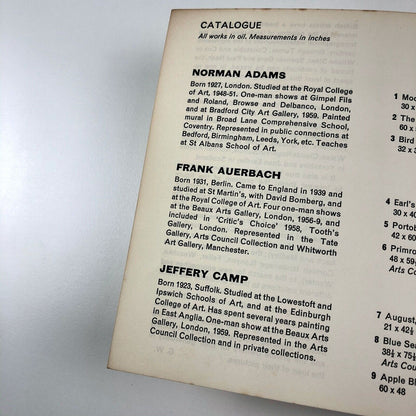 Contemporary British Landscape | Exhibition catalogue, Arts Council 1960-1