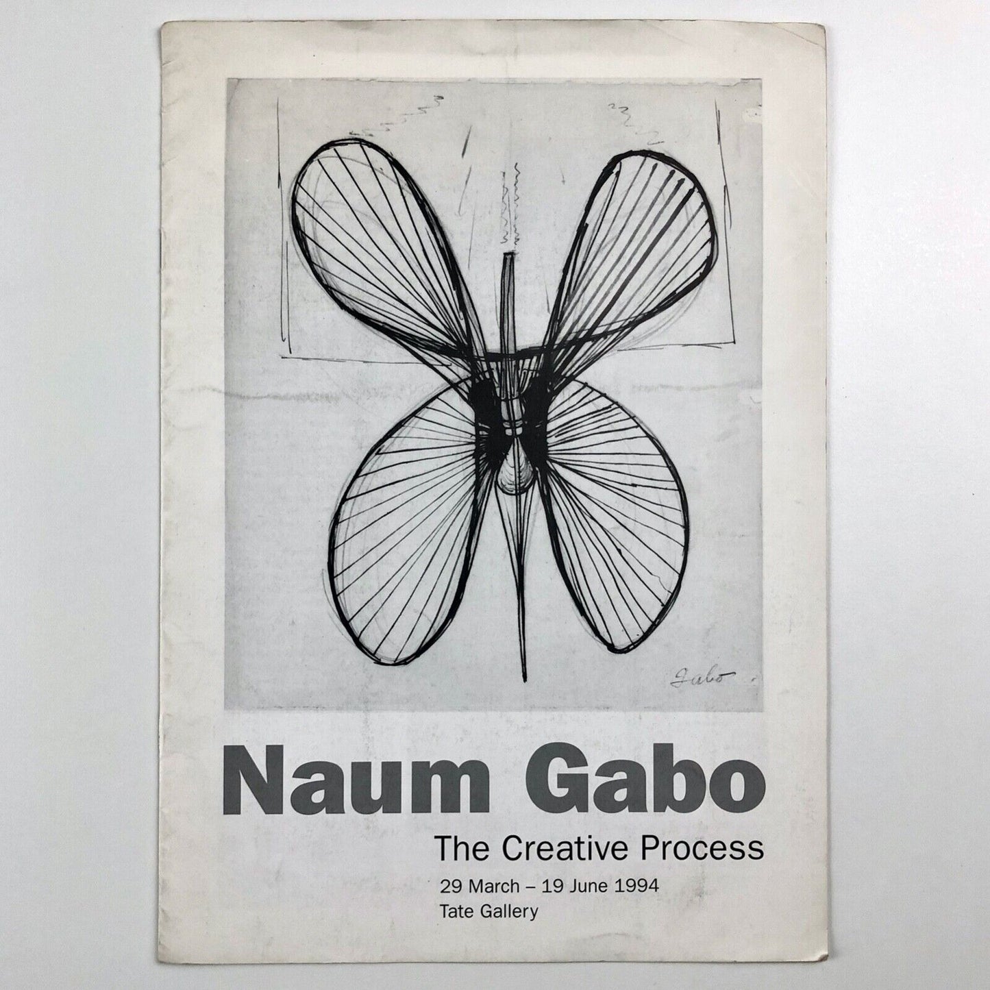 Leaflet for Naum Gabo. The Creative Process | Tate Gallery guide, 1994