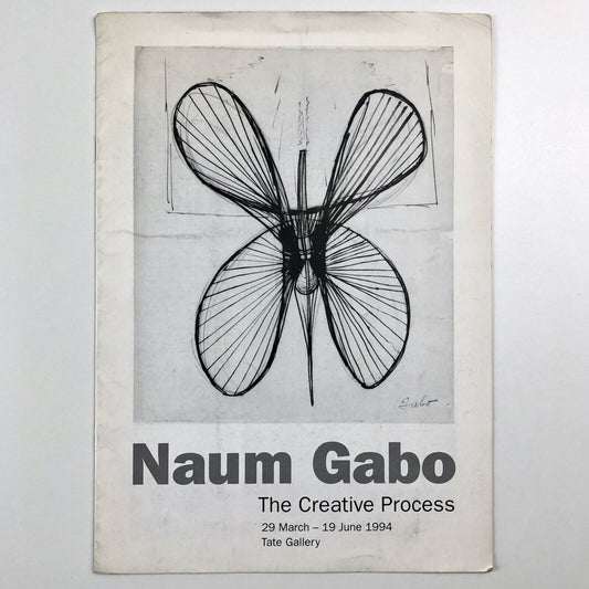 Leaflet for Naum Gabo. The Creative Process | Tate Gallery guide, 1994