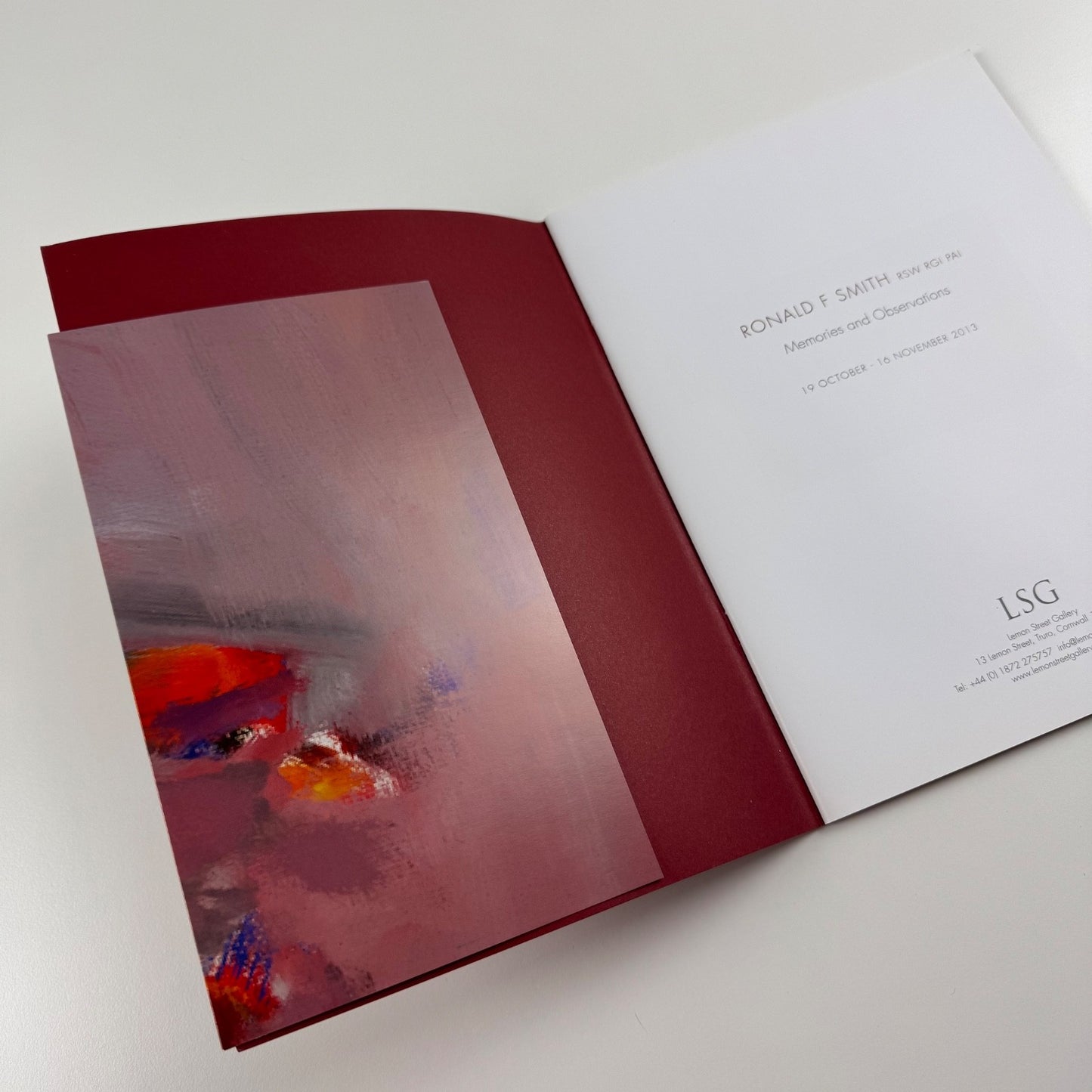 Ronald F. Smith. Memories and Observations | Lemon Street Gallery, 2013
