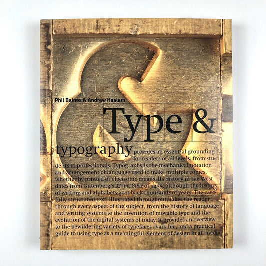 Types & Typography | Phil Baines & Andrew Haslam | Lawrence King, 2002