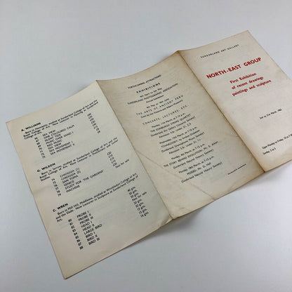 North-East Group First Exhibition | Sunderland Art Gallery catalogue booklet, 1963