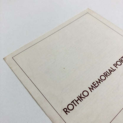 Leaflet for [Mark] Rothko Memorial Portfolio, 1973 | introduction by Bryan Robertson