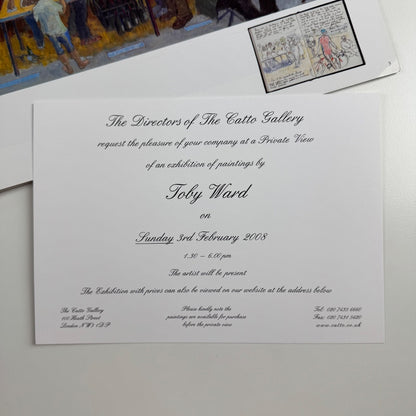 Toby Ward | The Catto Gallery, 2008 + private view invitation