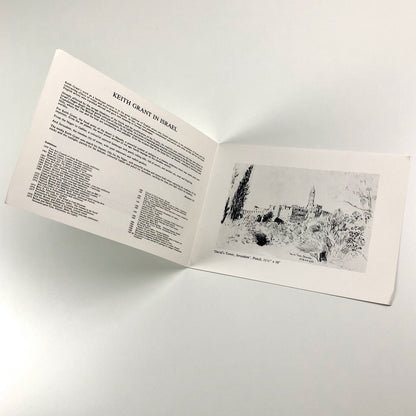 Keith Grant in Israel. Folding card | Cadogan Contemporary 1989