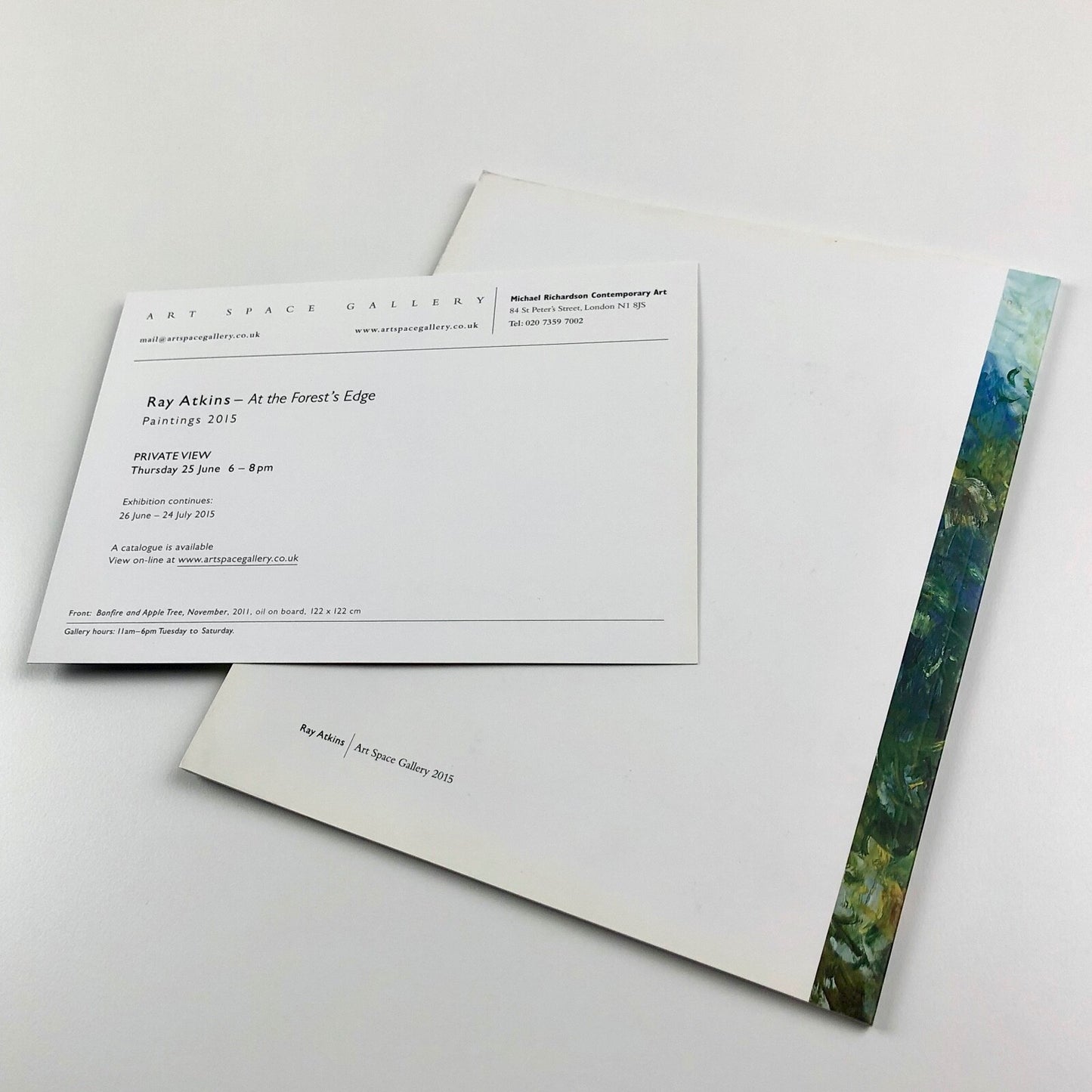 Ray Atkins. At the Forest’s Edge. Paintings 2015 | Art Space Gallery catalogue