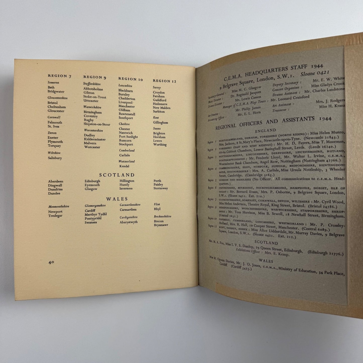 The fifth year of CEMA | Report on the work of CEMA for 1944