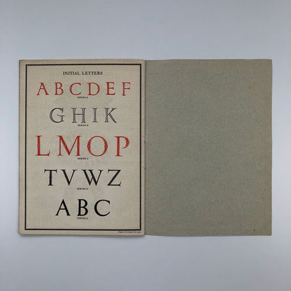 Type Faces in use at The Curwen Press | 1951 Type specimen brochure