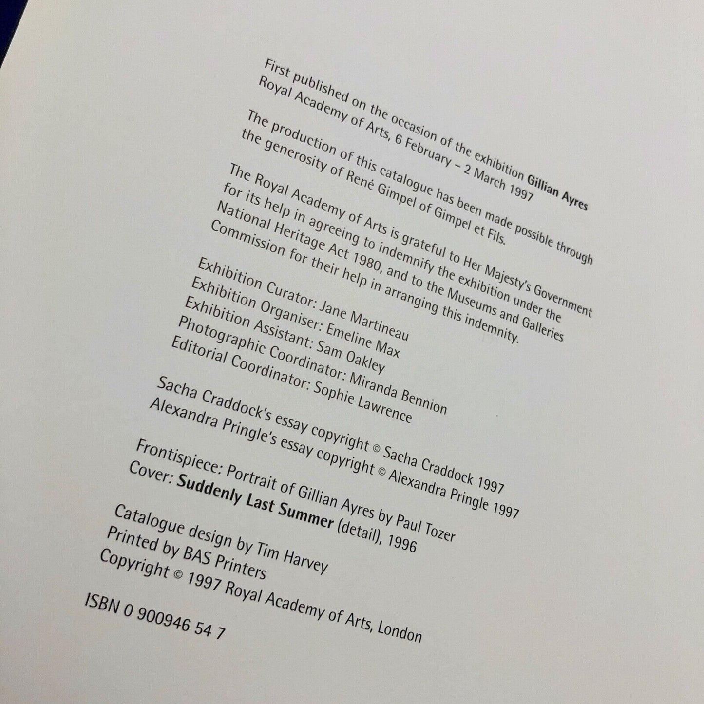 Gillian Ayres | Royal Academy of Arts 1997