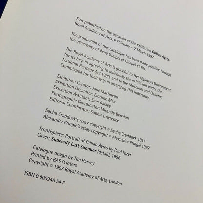 Gillian Ayres | Royal Academy of Arts 1997