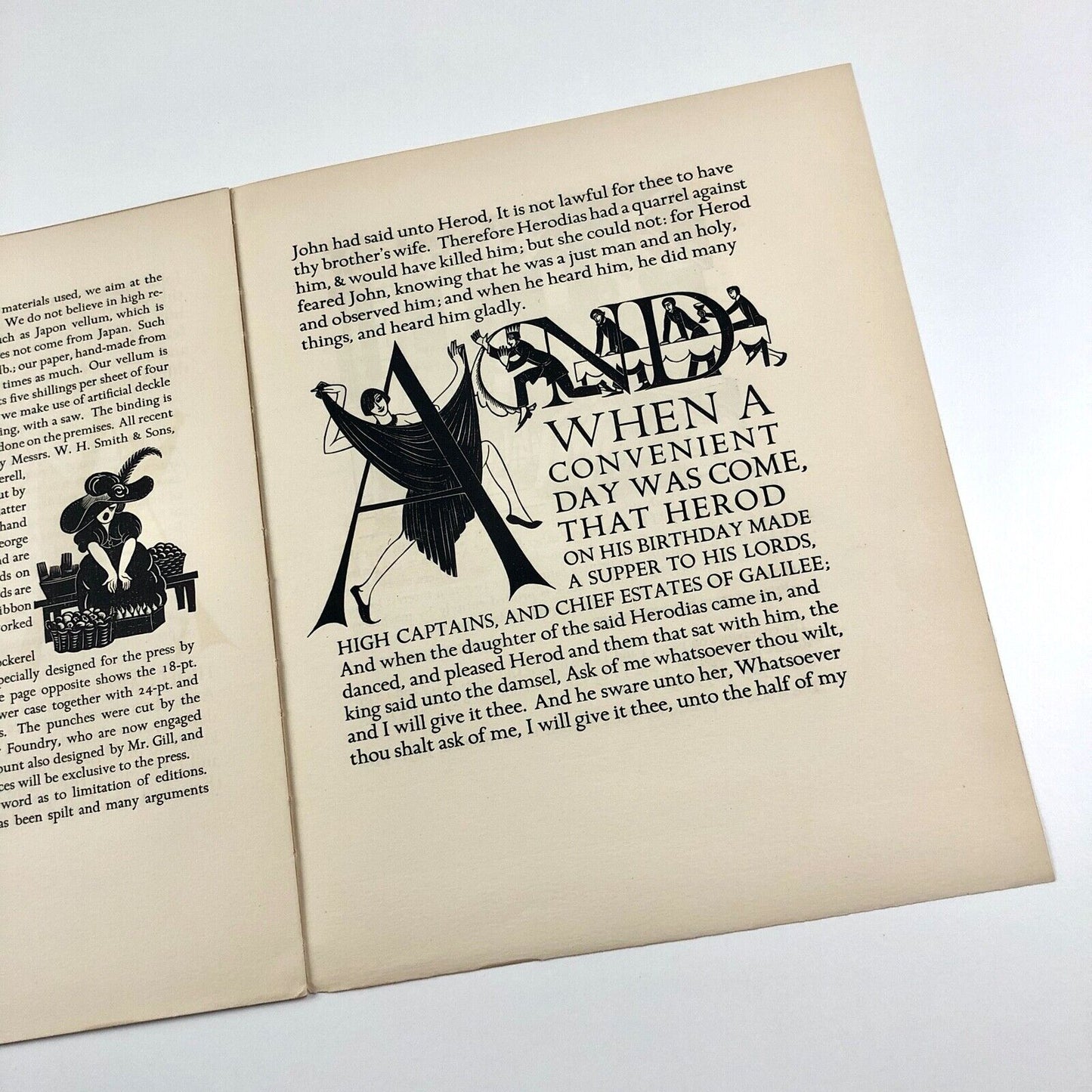 The Golden Cockerel Press – leaflet article printed for The Colophon, July 1931 | Engravings by Robert Gibbings