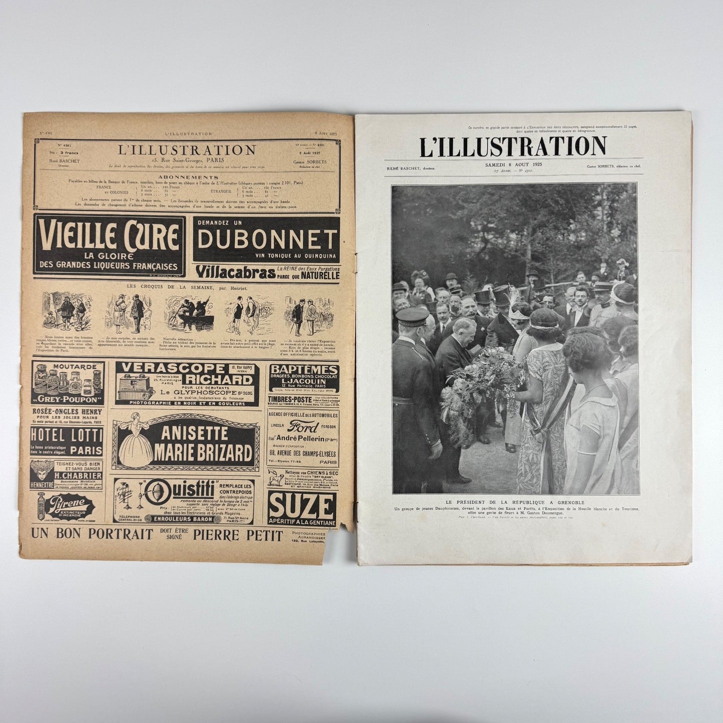 L’Illustration journal 8 August 1925 No 4301 Exposition des Arts Décoratifs