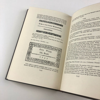 Early Printed Book Labels by Brian North Lee | The Bookplate Society, 1976