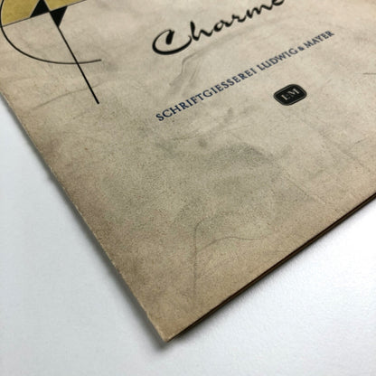 Charme – type specimen leaflet & inserts | Schriftgiesserei Ludwig & Mayer