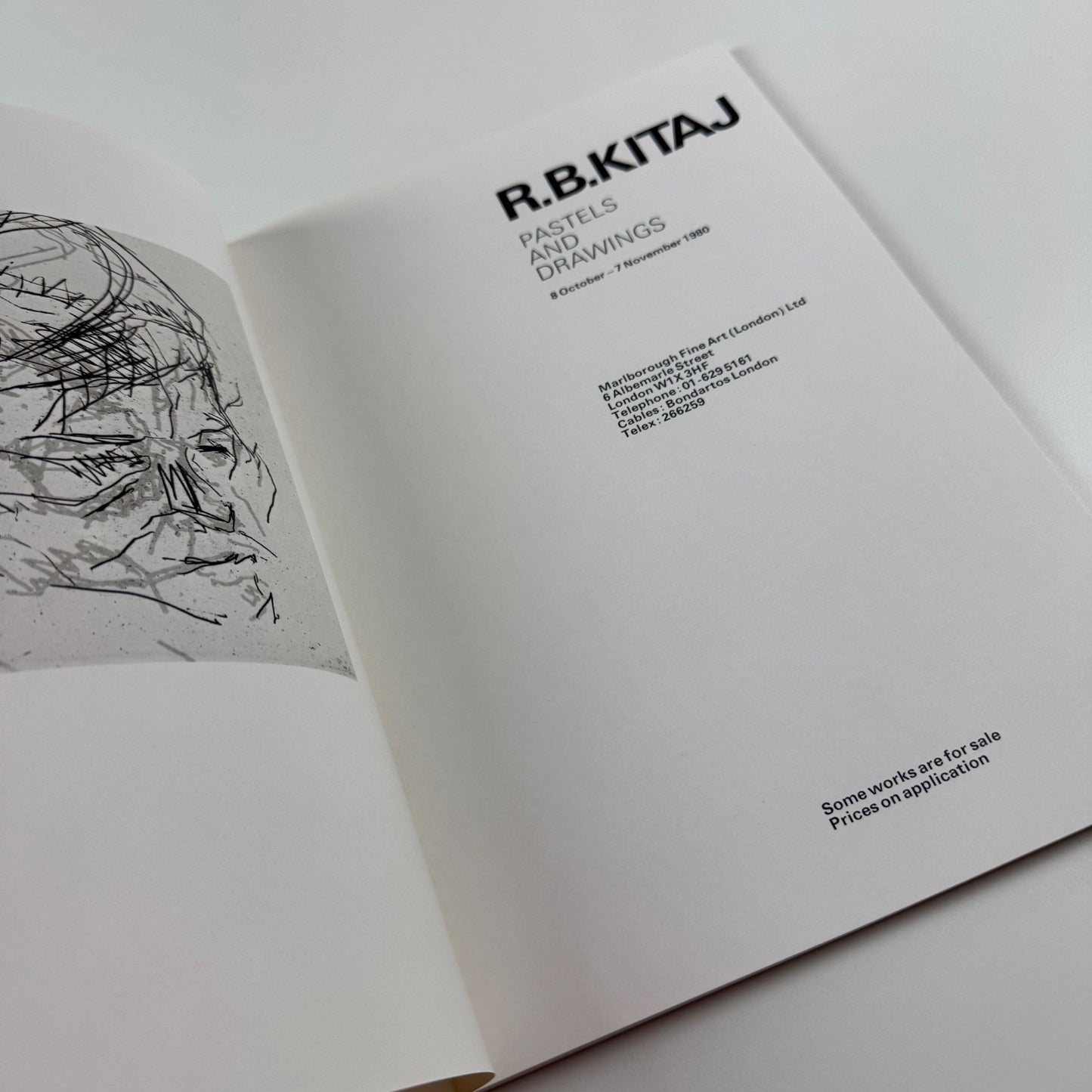 R.B. Kitaj. Pastels and drawings | Marlborough Fine Art 1980