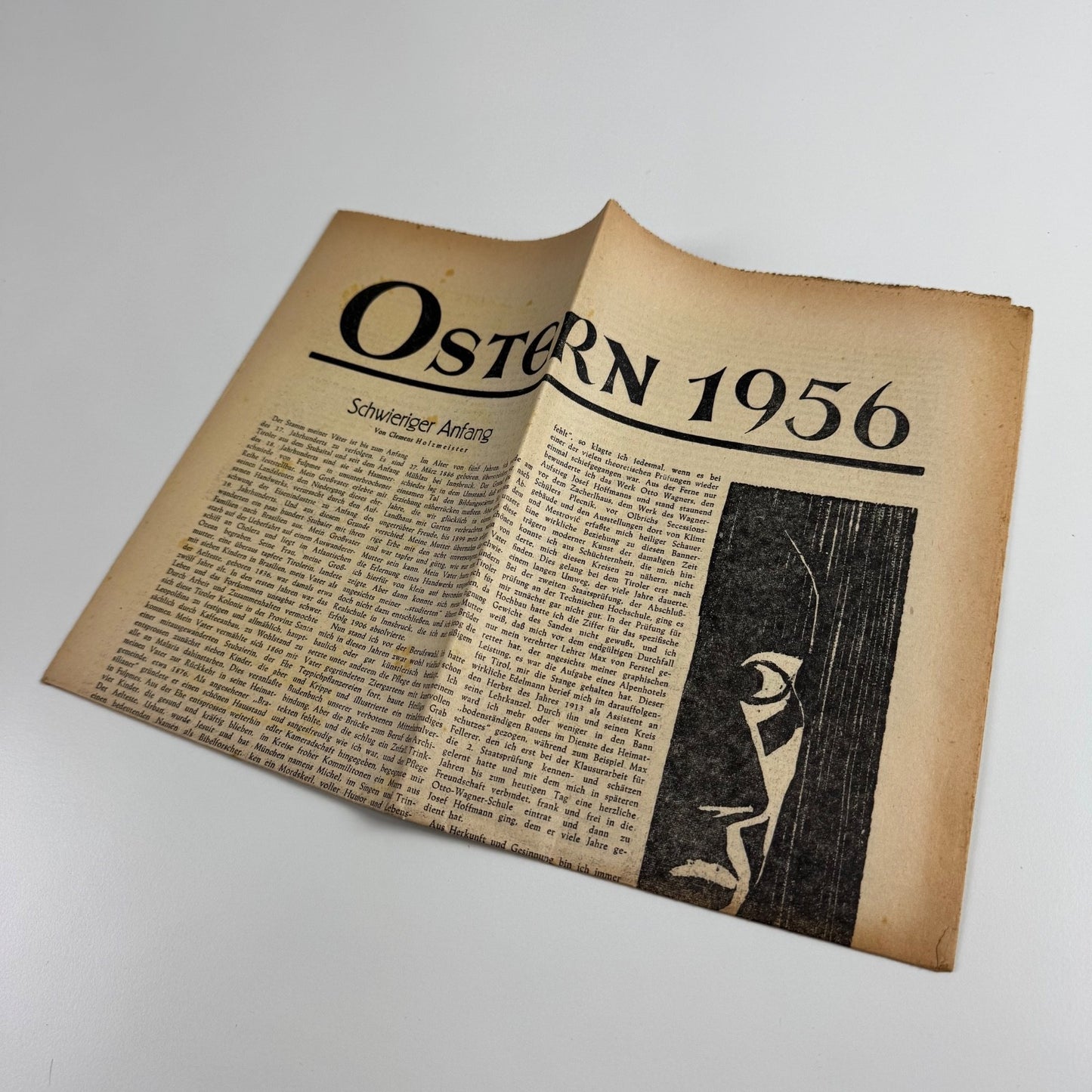 Ostern 1956 Die Furche Clemens Holzmeister Schwieriger Anfang