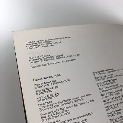 Peter Blake – About Collage | Tate Liverpool catalogue | Signed by Peter Blake | With 'Ostrich Beach' print 2000