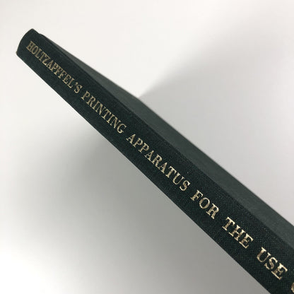 Holtzapffel’s Printing Apparatus for the use of amateurs | James Mosley | Private Libraries Association, 1971