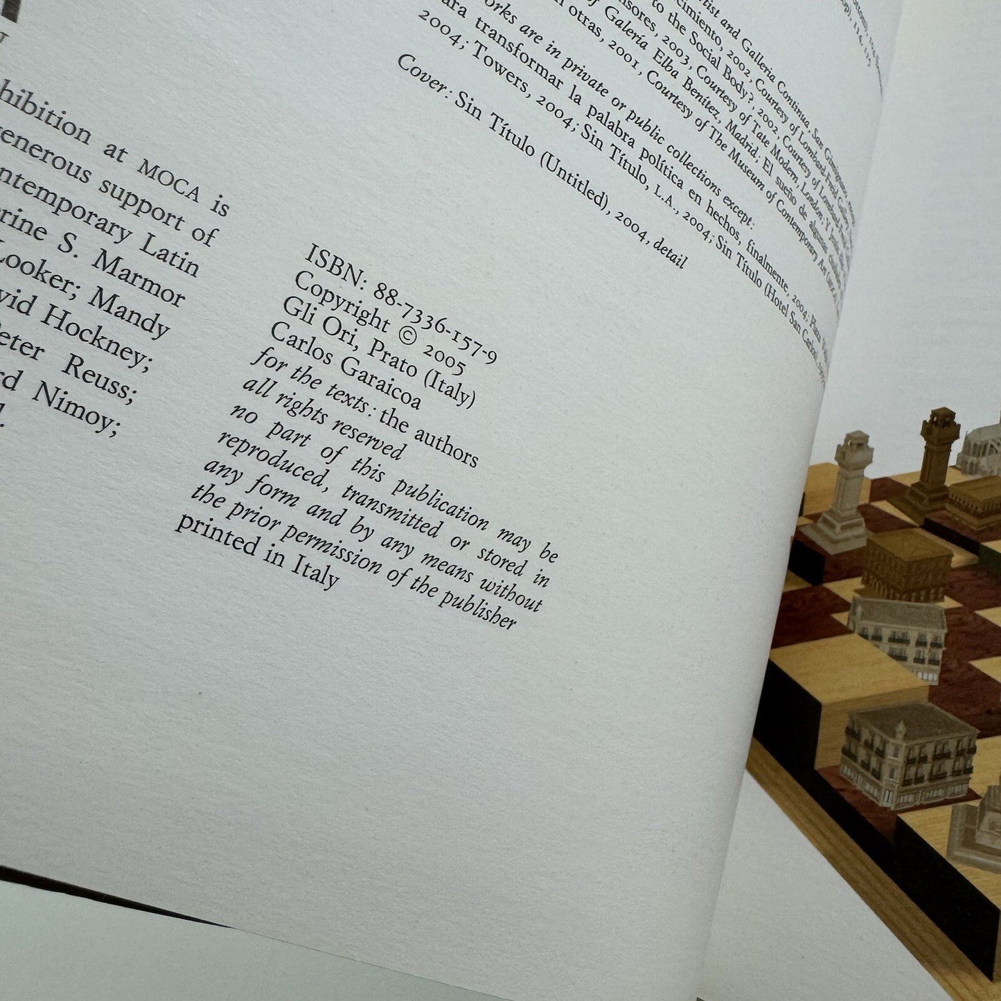 Carlos Garaicoa | Capablanca’s real passion | MOCA and AAM | Gli Ori, 2005
