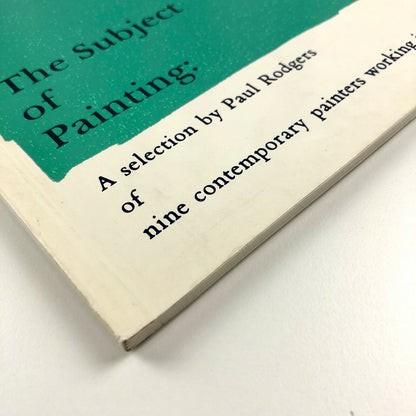 The Subject of Painting. A Selection by Paul Rogers | Museum of Modern Art Oxford catalogue, 1982