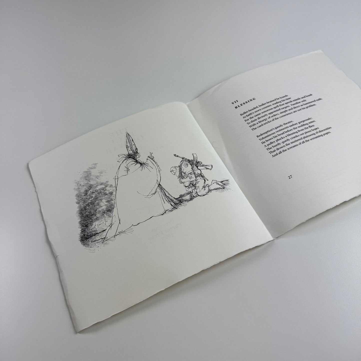 Prospectus The Face of War | Cartoons by Ronald Searle Poems by Simon Rae | Previous Parrot Press, 1999