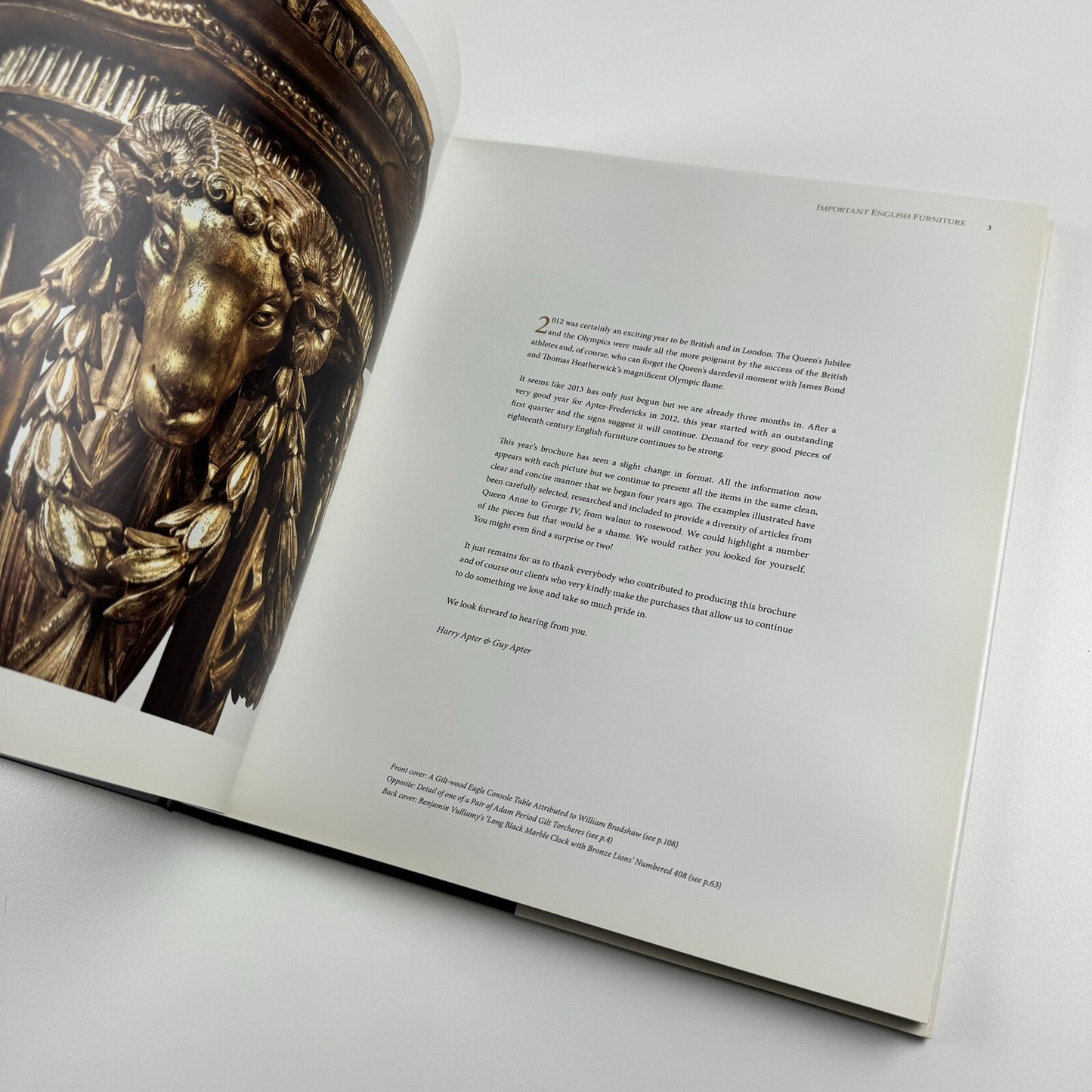 Apter-Fredericks. Important English Furniture | London 2013