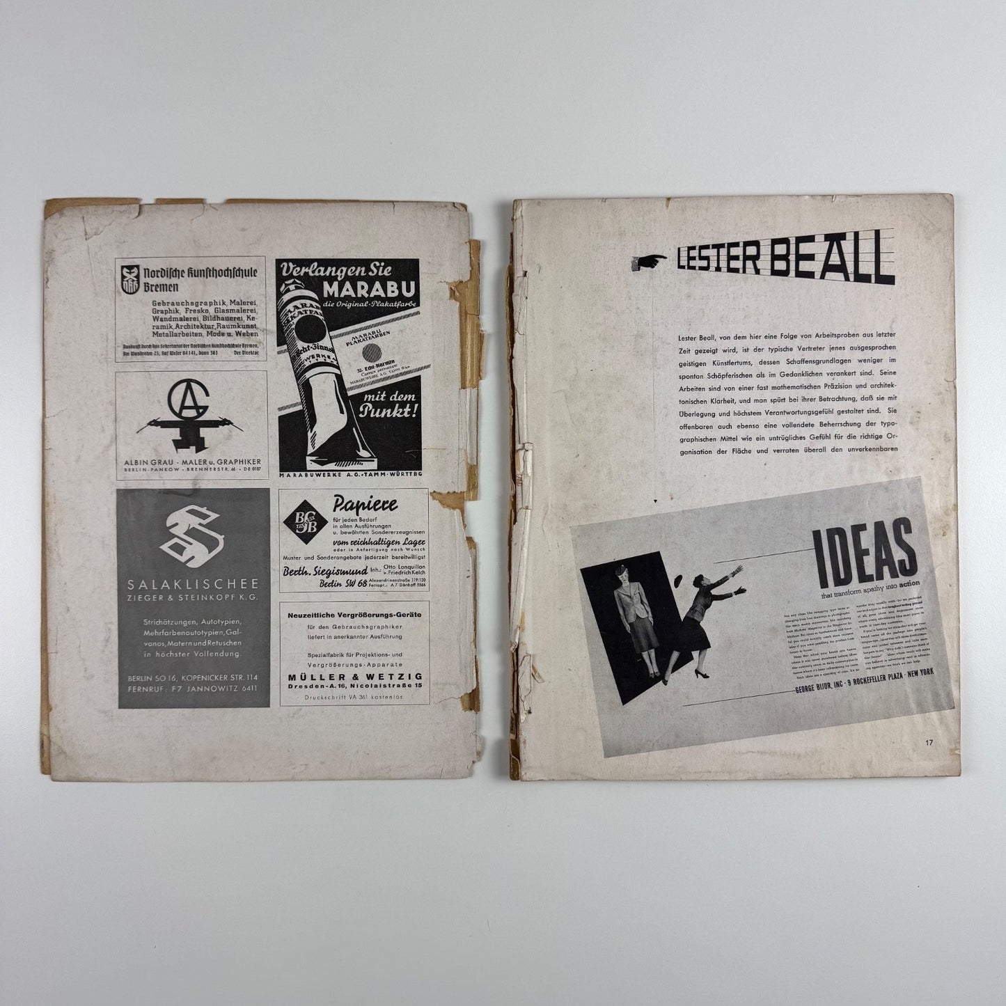 Gebrauchsgraphik International Advertising Art. April 1935 edited by Professor HK Frenzel