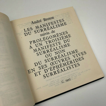 Les manifestes du surréalisme by André Bréton | Club Francais du Livre, 1955