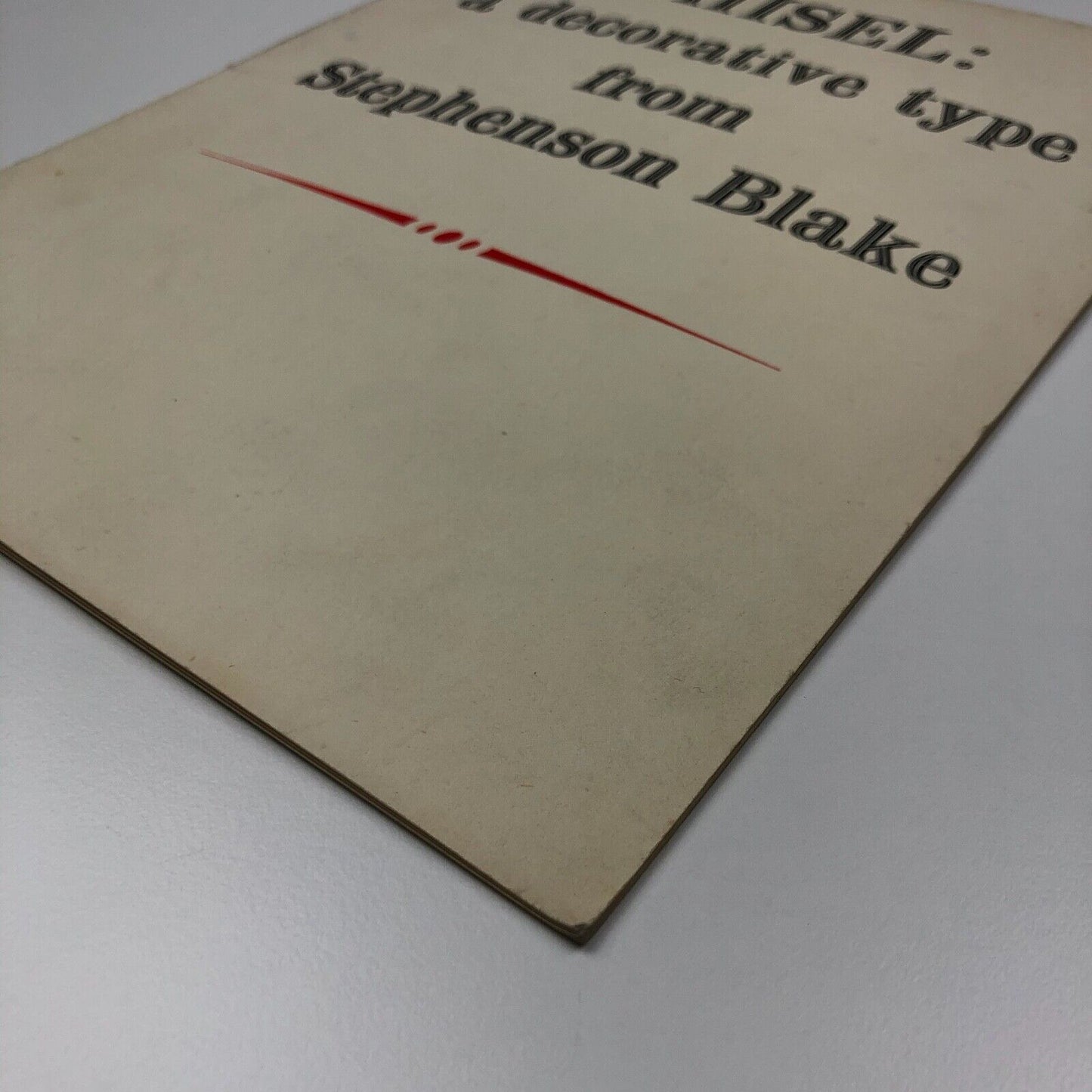 Chisel: a decorative type from Stephenson Blake | Type specimen booklet, undated