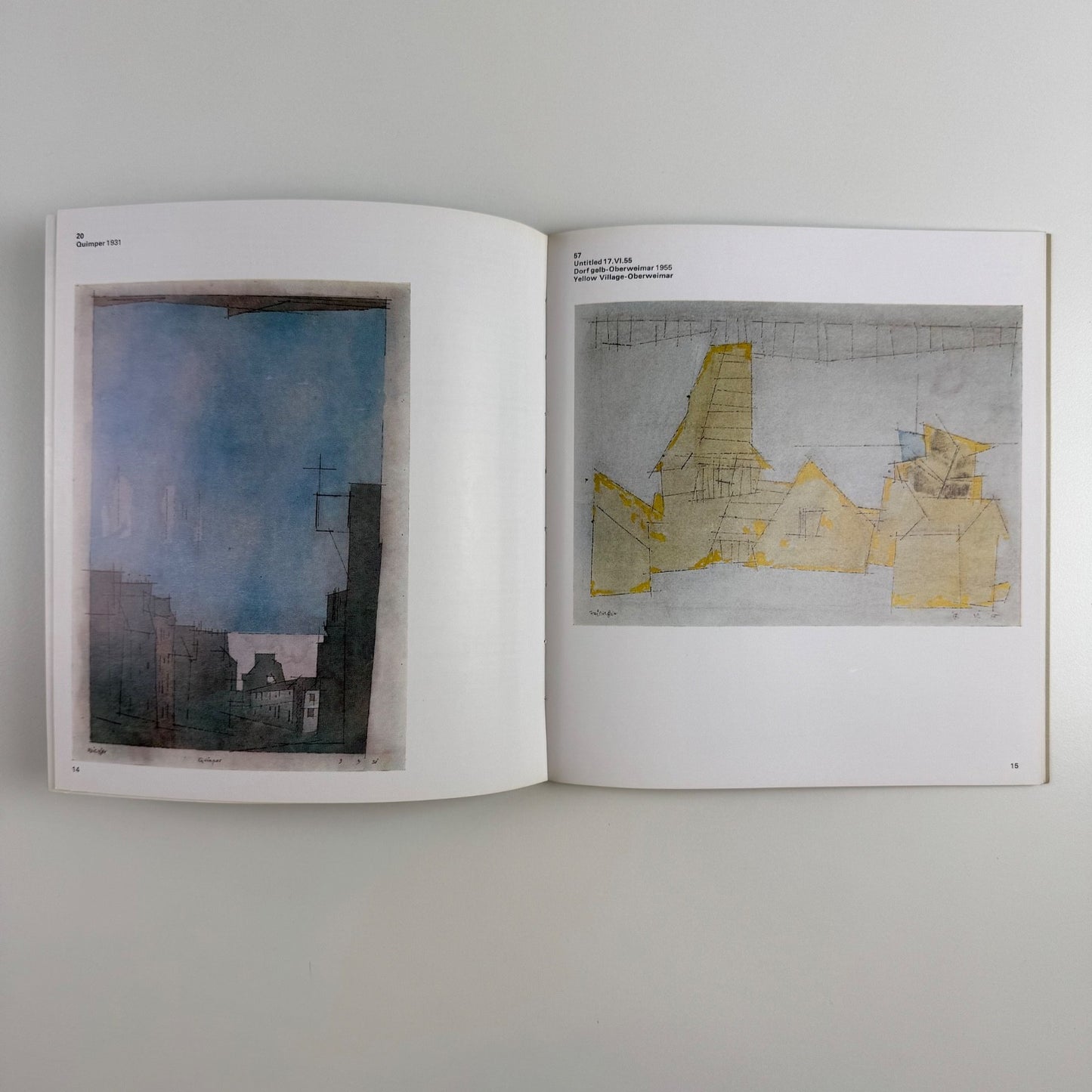 Lyonel Feininger. Drawings and watercolours | Marlborough Sep/Oct 1968 cat.238 typography by Gordon House