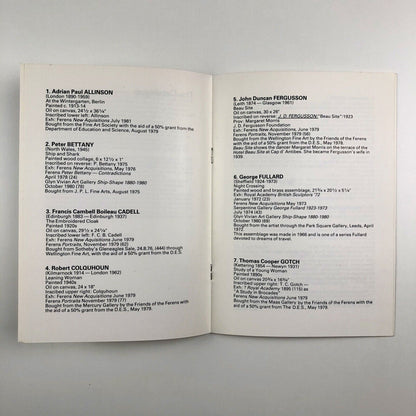 Twenty One Acquisitions The Ferens Art Gallery Hull | 1982