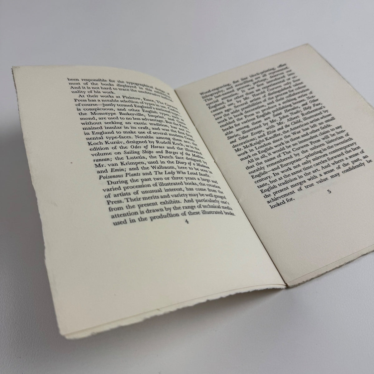 A catalogue of a selection of books printed at The Curwen Press Plaistow London on view at E. Weyhe Inc 794 Lexington Avenue, New York | introduction by Hamish Miles