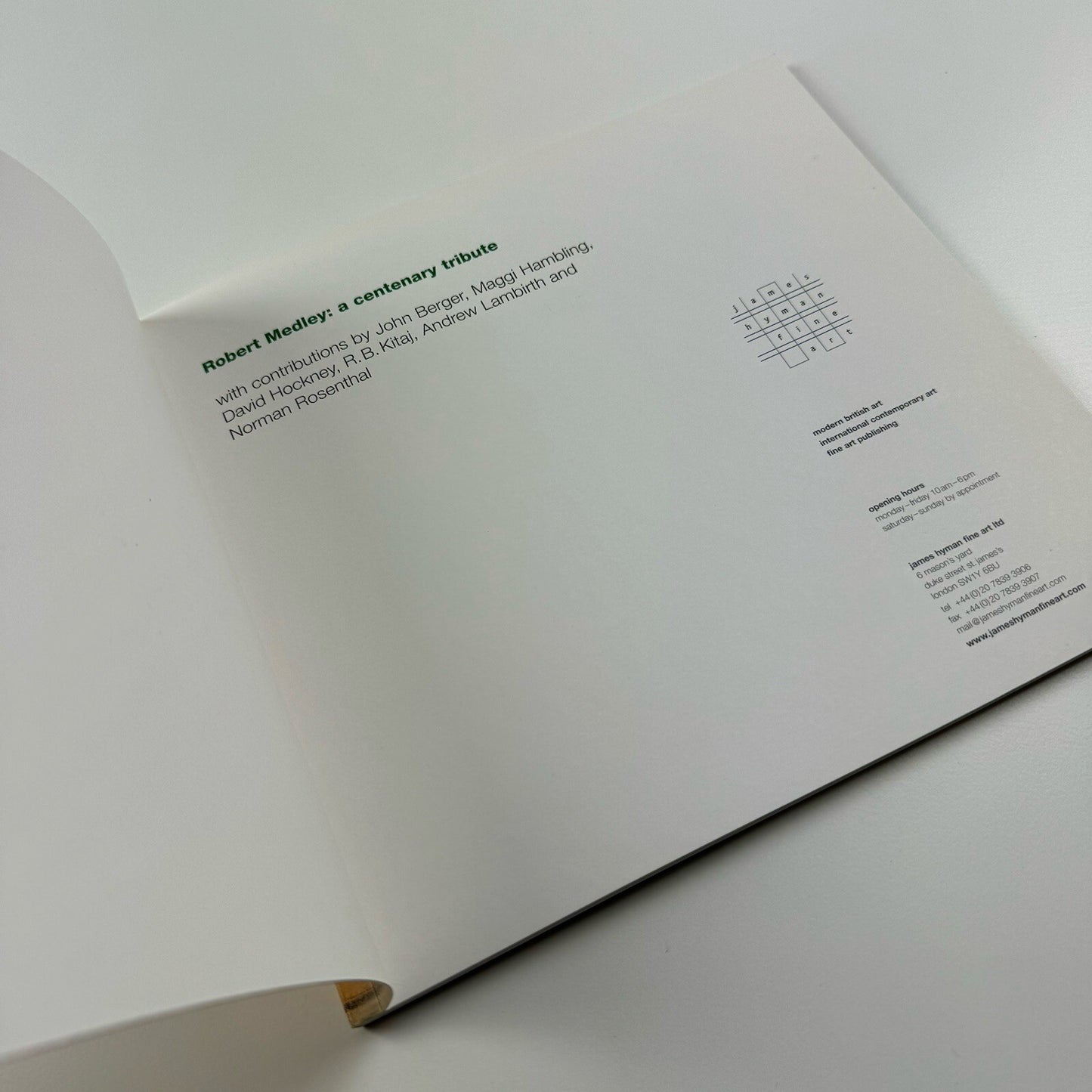 Robert Medley. A Centenary Tribute | James Hyman Fine Art 2005/6