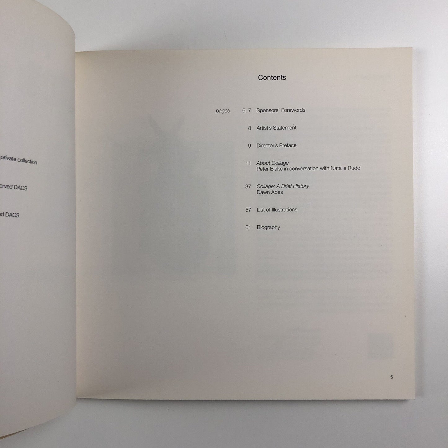 Peter Blake – About Collage | Tate Liverpool catalogue | Signed by Peter Blake | With 'Ostrich Beach' print 2000
