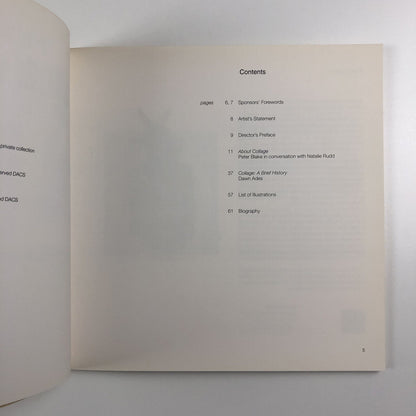 Peter Blake – About Collage | Tate Liverpool catalogue | Signed by Peter Blake | With 'Ostrich Beach' print 2000