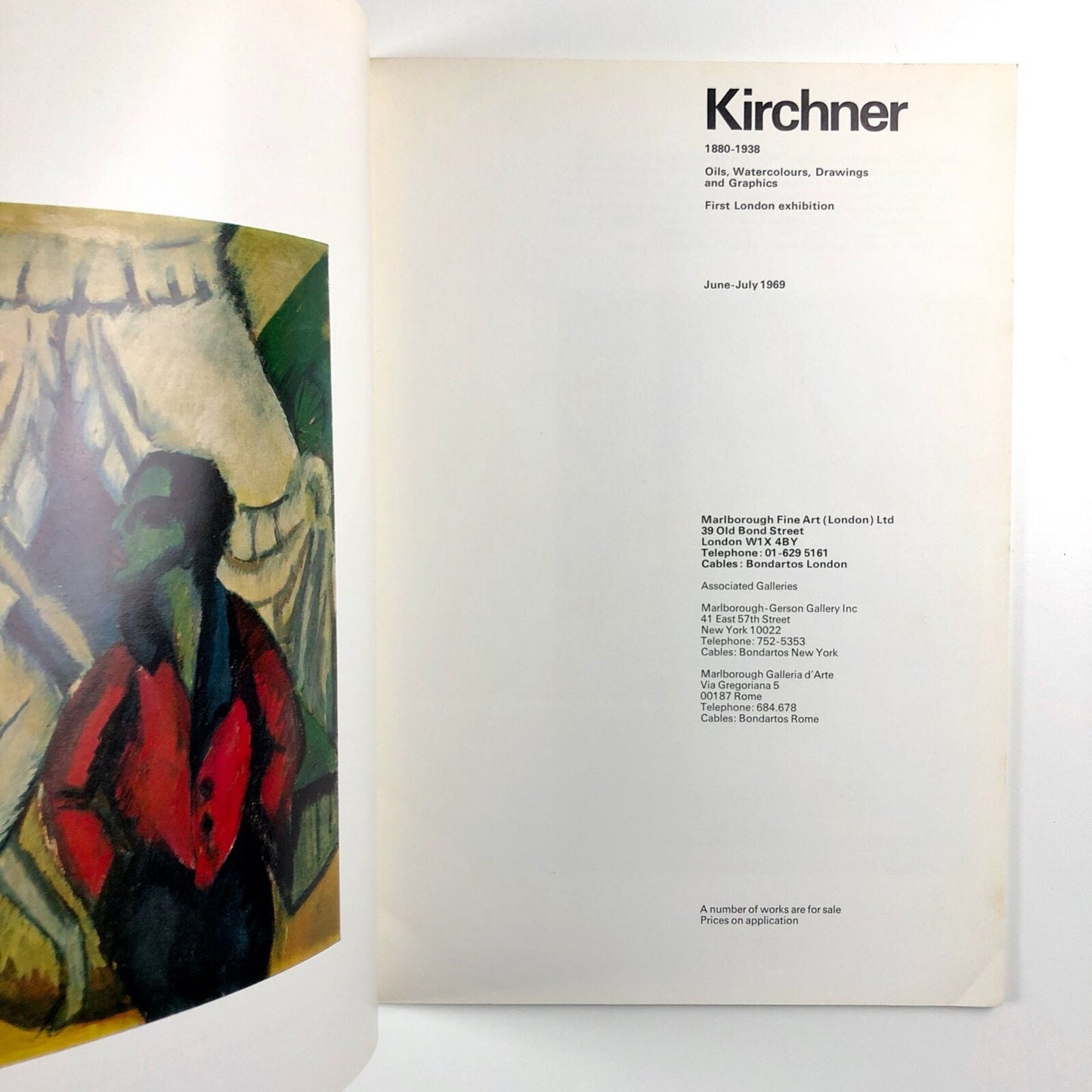 Ernst Ludwig Kirchner 1880-1938 Marlborough 1969 catalogue | Design by Gordon House