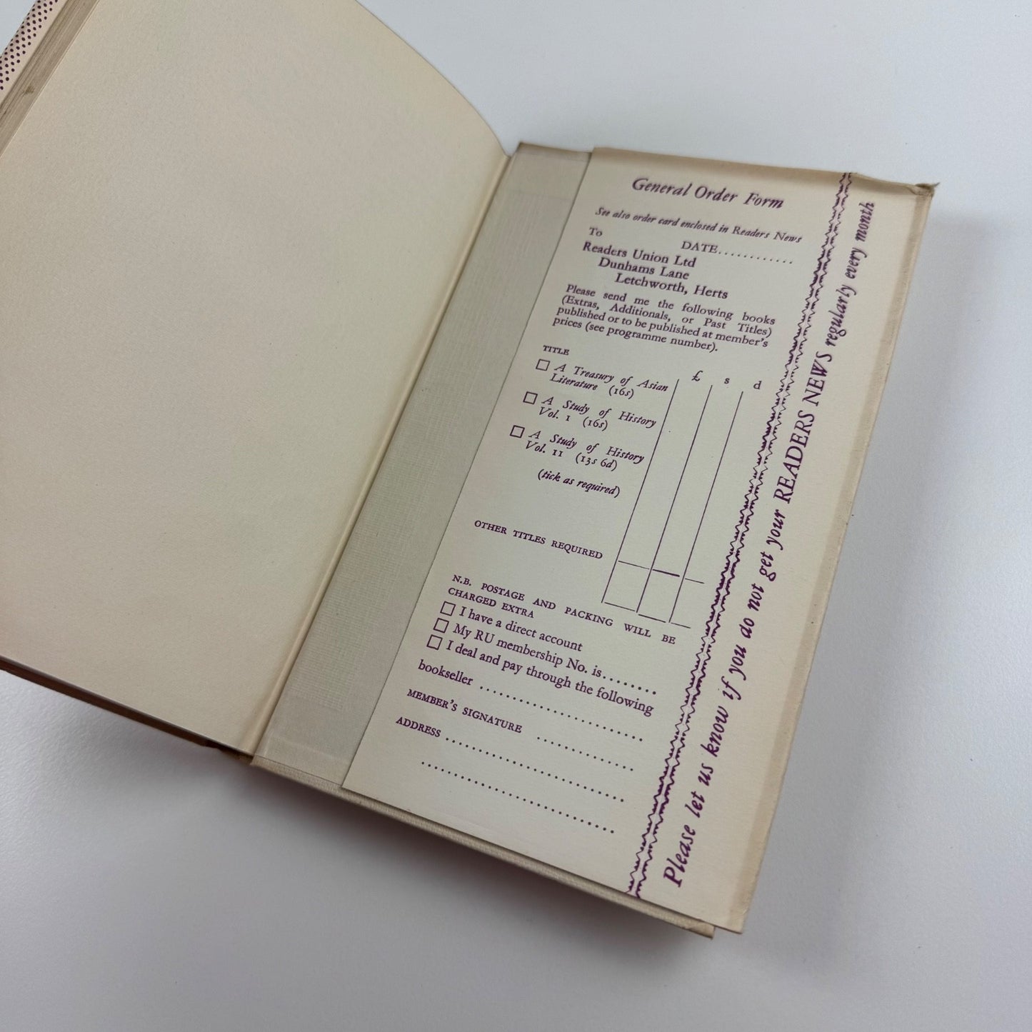 The Bell by Iris Murdoch | Readers Union, 1960