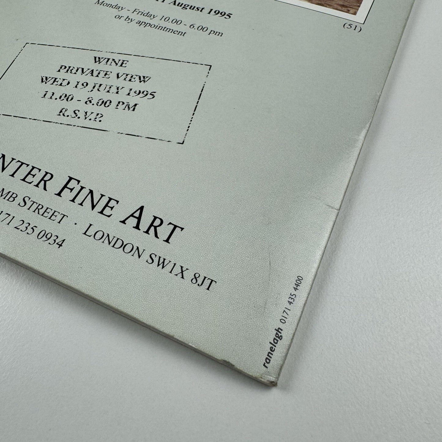 Exhibition leaflet – The Summers Family [Nora and Gerald] | Sally Hunter Fine Art, 1995