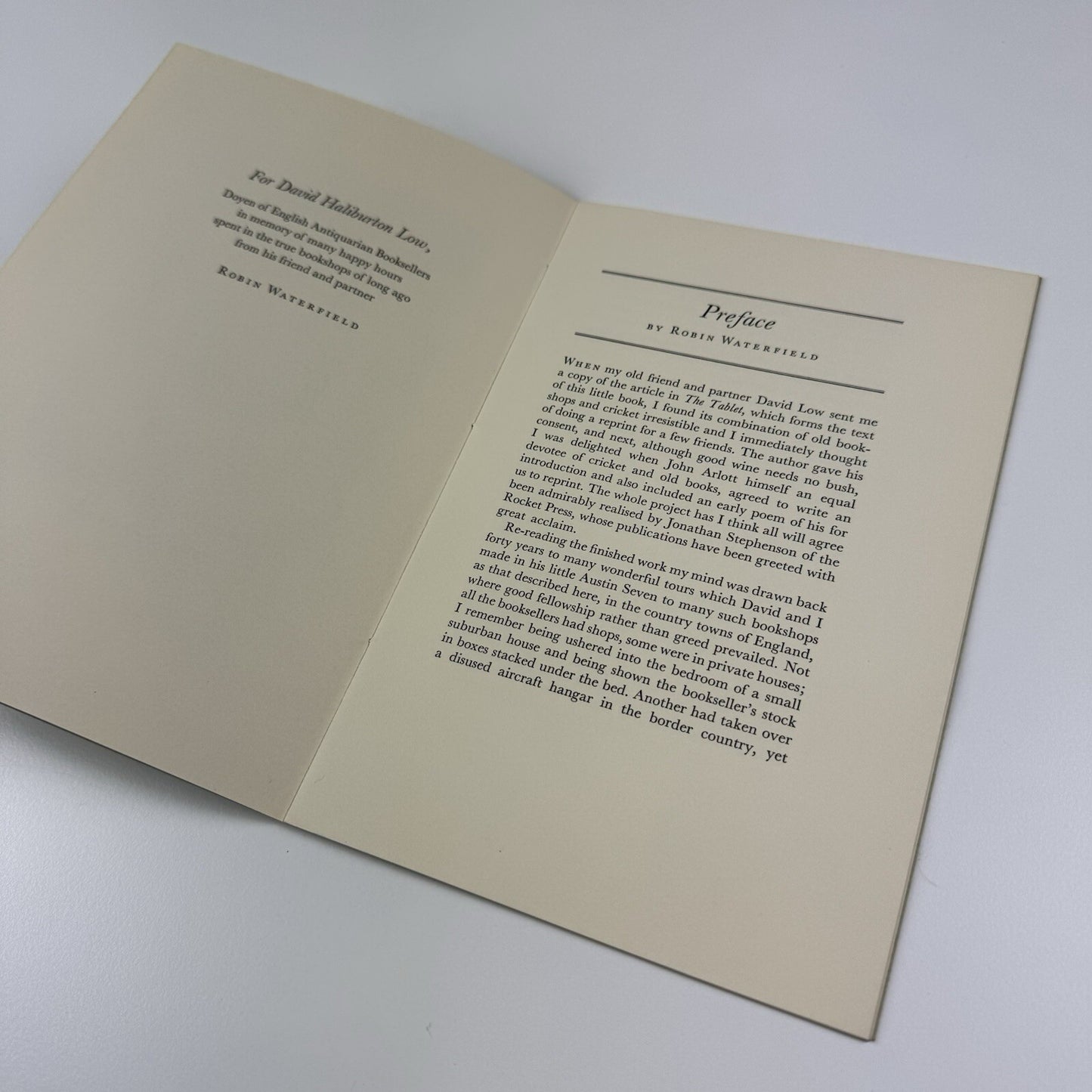Farewell to True Bookshops by John F.X. Harriott | The Rocket Press, 1987