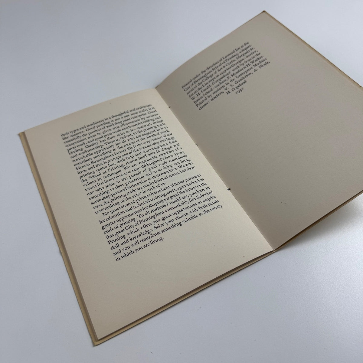 Opportunities by Herbert Simon Curwen Press | Birmingham School of Printing 1951