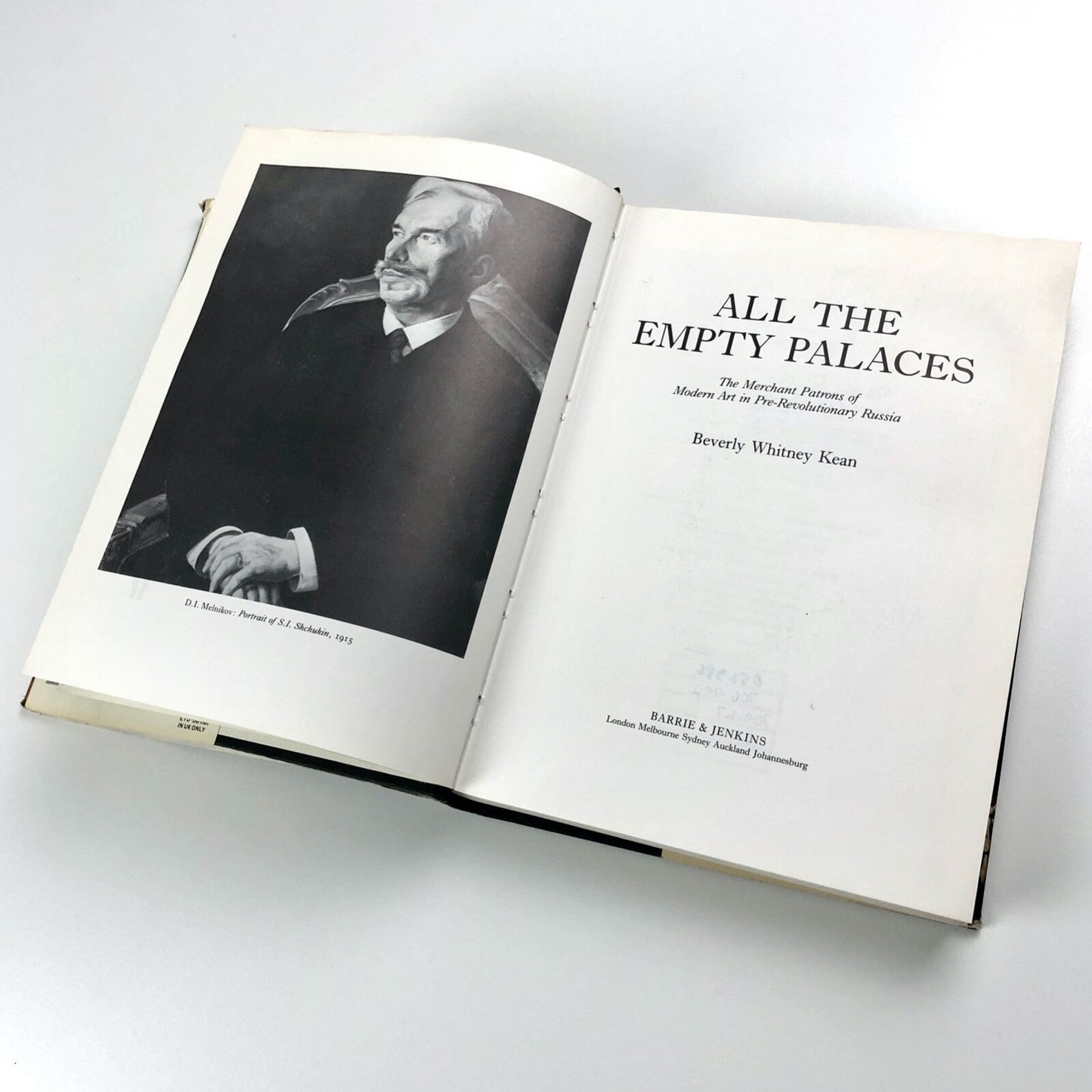 All The Empty Palaces by Beverly Whitney Kean | Barrie & Jenkins, 1983
