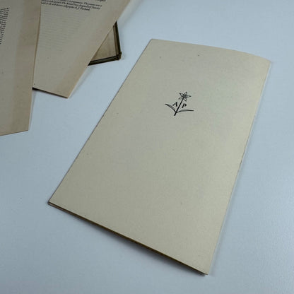 Folder type specimens The choice of type-faces in book-production | Alcuin Press, undated