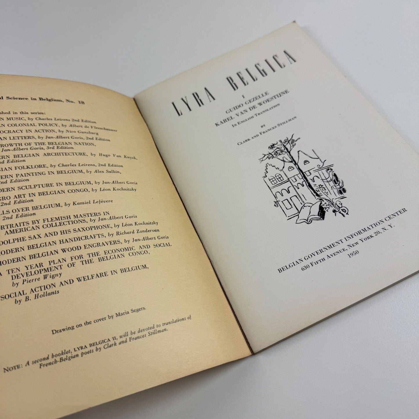Lyra Belgica I. Two Flemish Poets. Guido Gezelle and Karel van de Woestijne | Belgian Government Information Center, New York, 1950