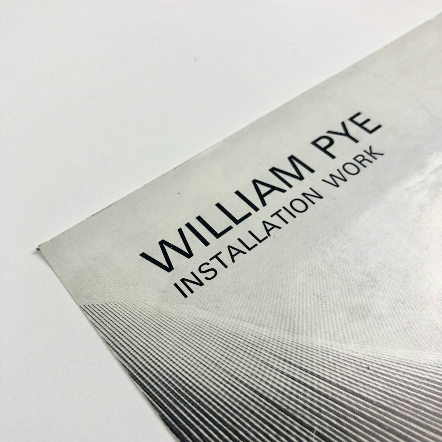 William Pye. Installation Work | Redfern Gallery promotional card 1975