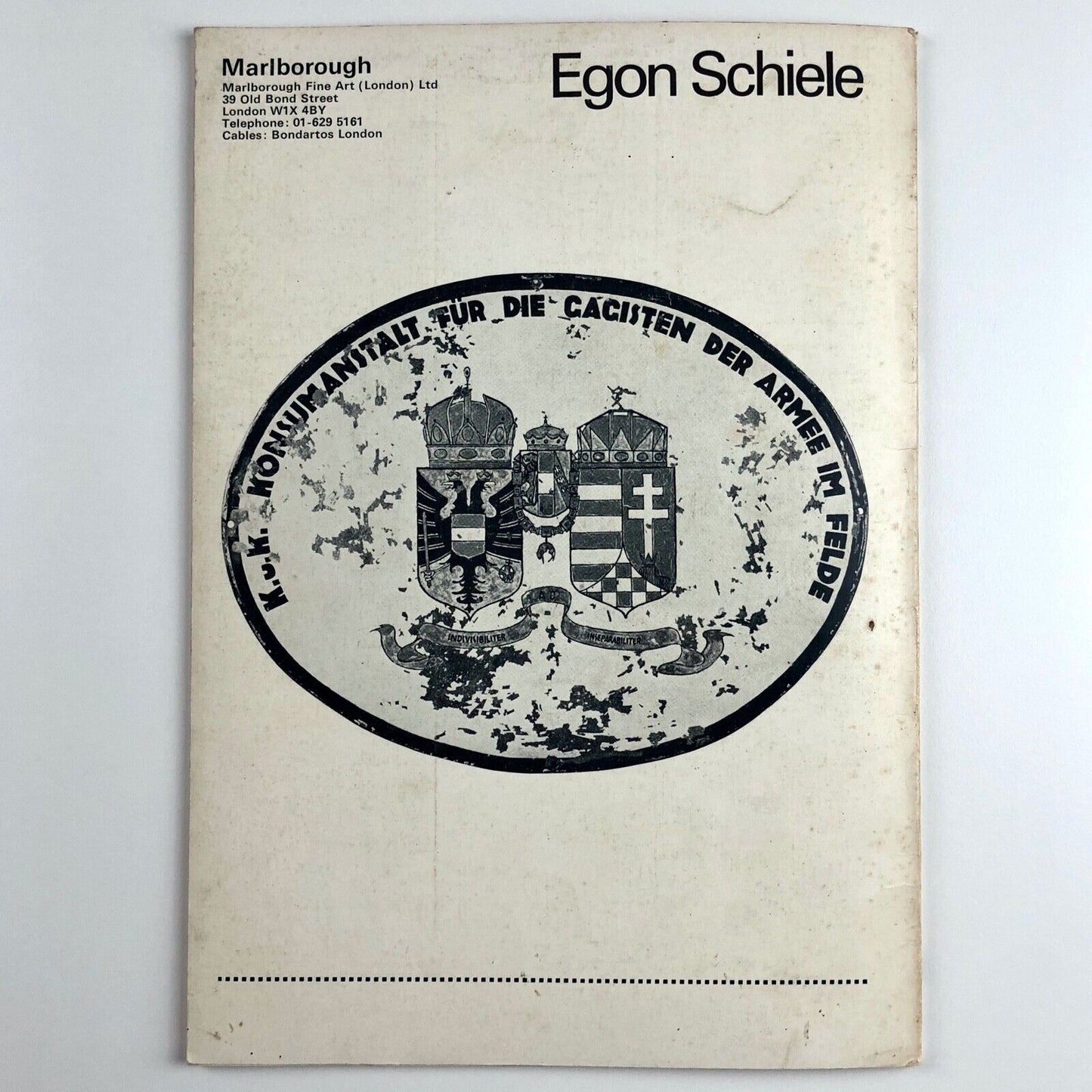 Egon Schiele – Drawings and Watercolours 1909–1918 | Marlborough Fine Art, 1969 | typography by Gordon House