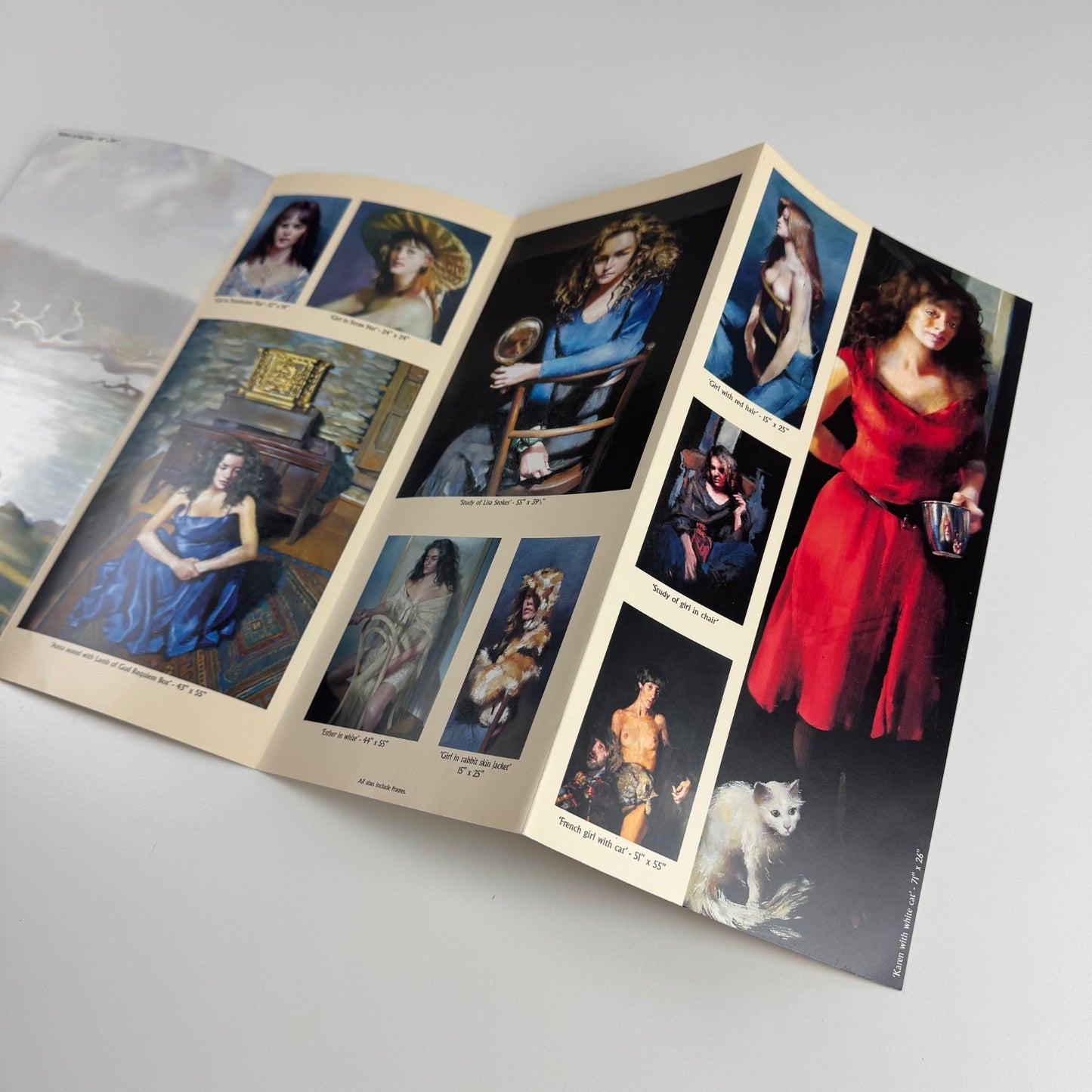 Folding card Robert Oskar Lenkiewicz. A Retrospective Triton Galleries 2003