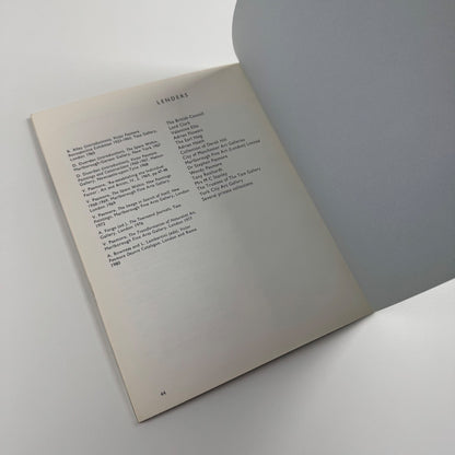 Victor Pasmore Arts Council exhibition catalogue and promotional card | Royal Academy 1980
