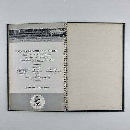 Black Inks by Coates | A Specimen Book of Fine Printing Inks, 1950s?