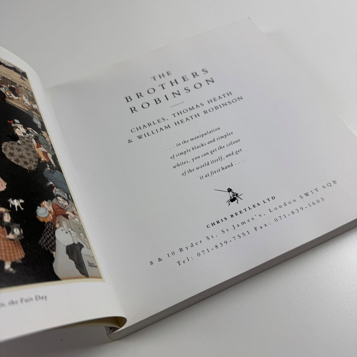 The Brothers Robinson Charles, Thomas Heath, William Heath by Geoffrey Beare | Chris Beetles, 1992